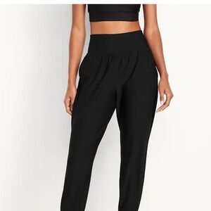 High-Waist Black joggers
